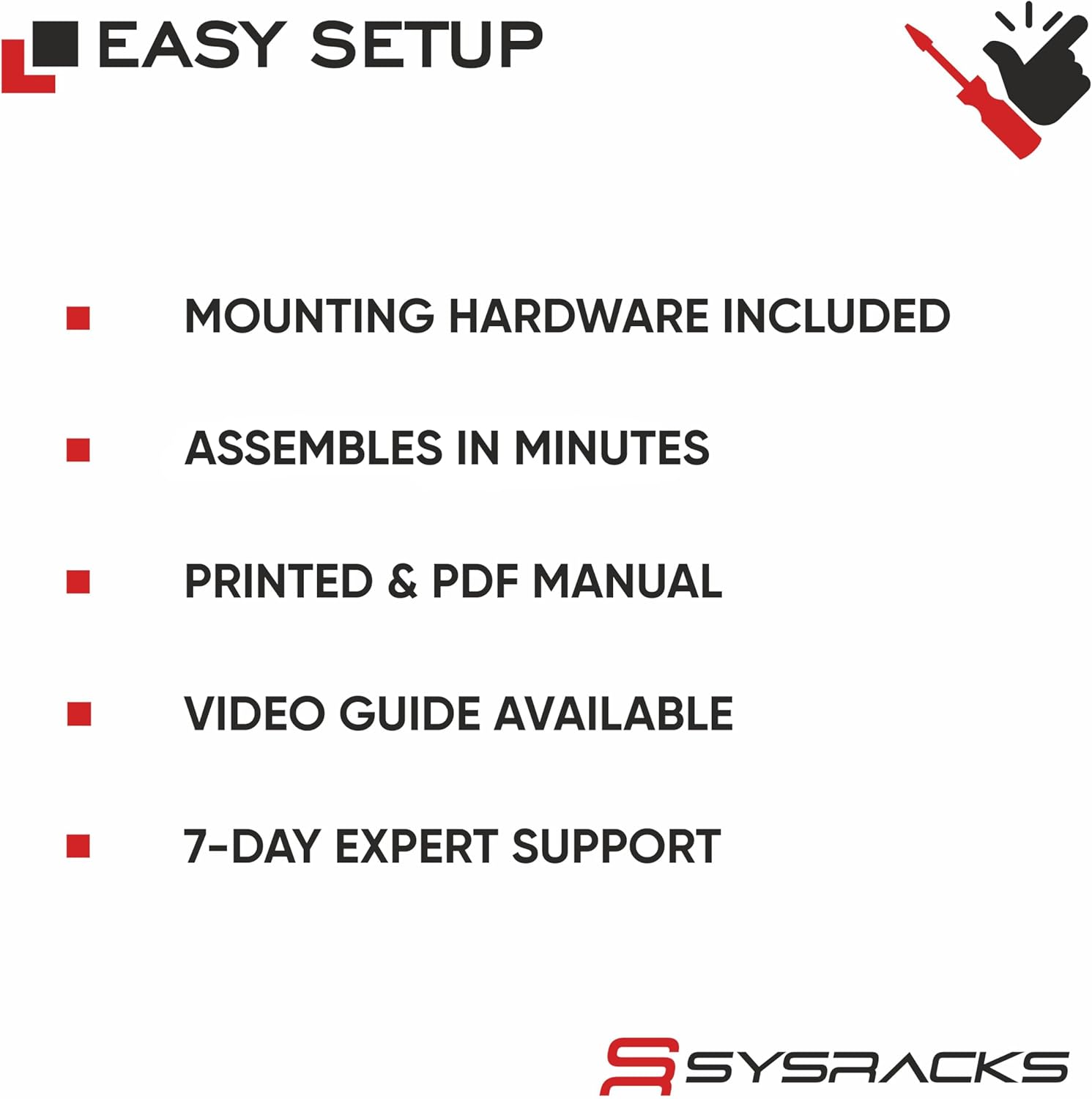 Sysracks 27U Wall Mount Server Rack Cabinet