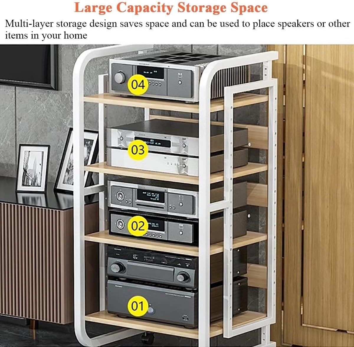 JINJIANNING Audio Video Component Rack