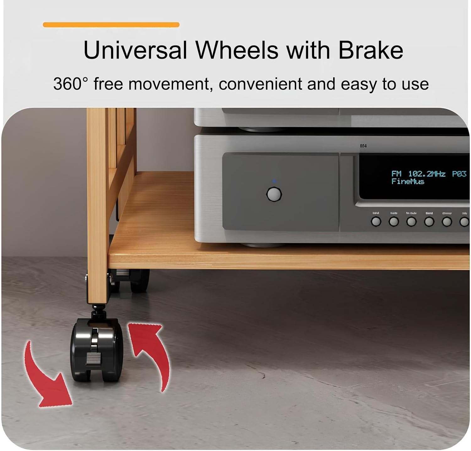 ZCSL 4 Tier Media Stand