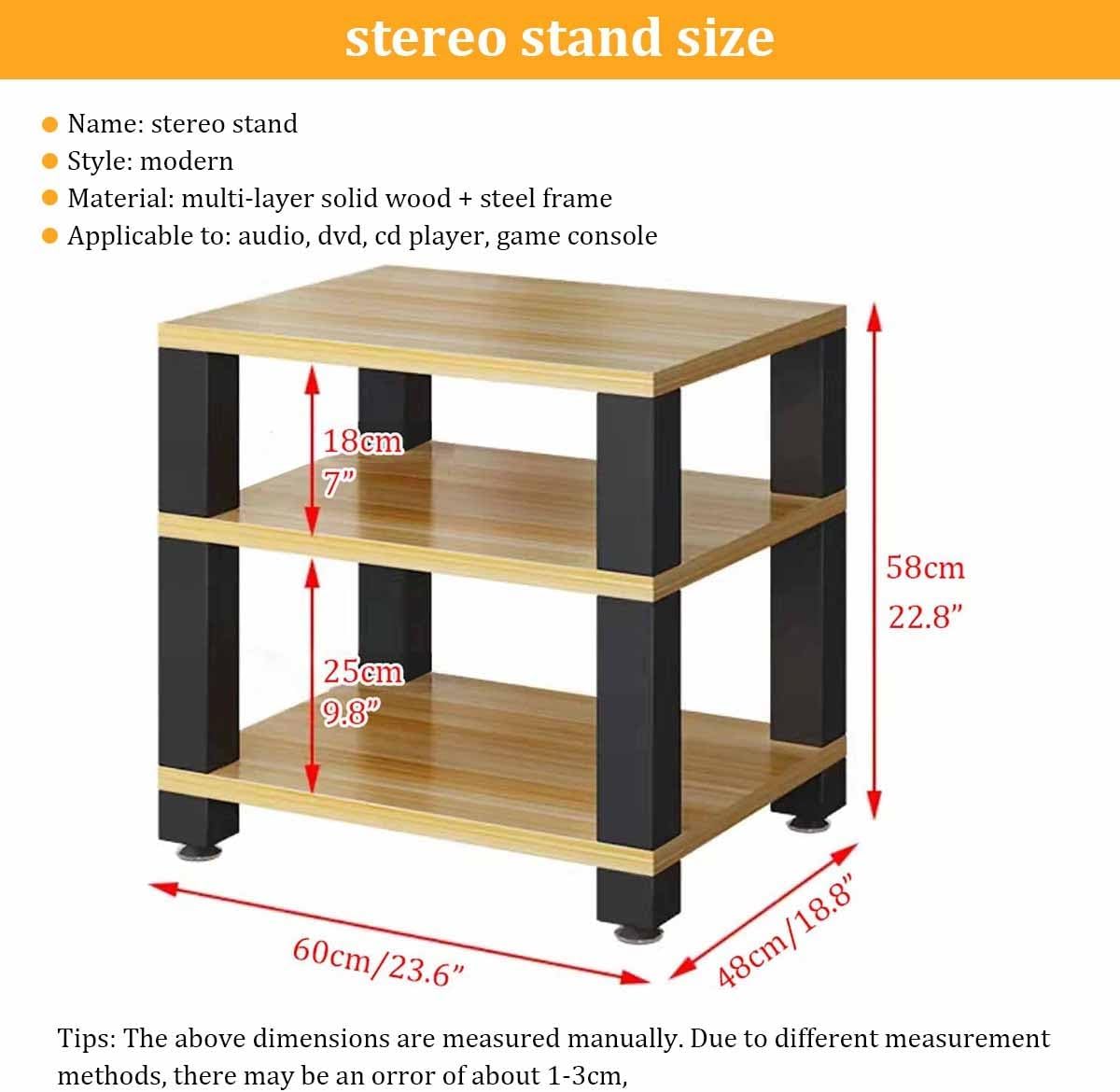 1/2/3/4-Tier AV Media Stand