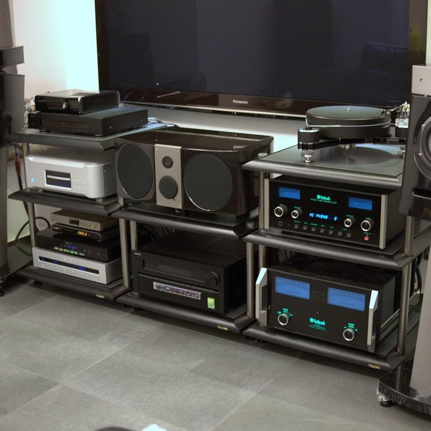 LYXWGRZD 1/2/3/4-TierAV Media Stand