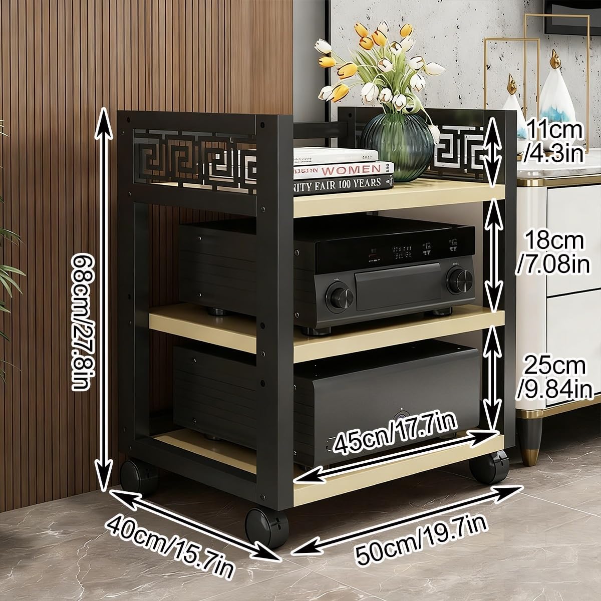 JDPYURV Audio-Video Shelving Adjustable