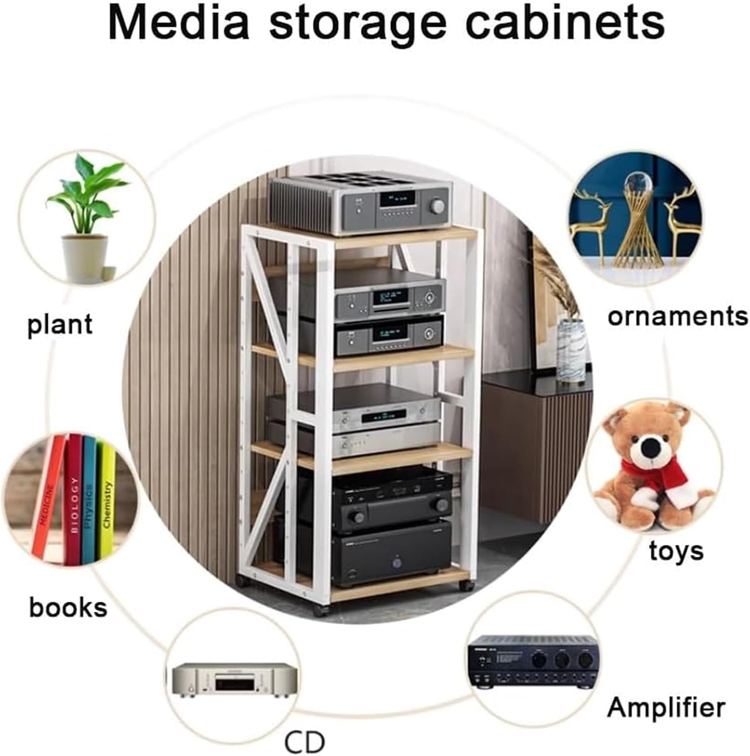 YHJCMBWLBBSH AV Media Stand