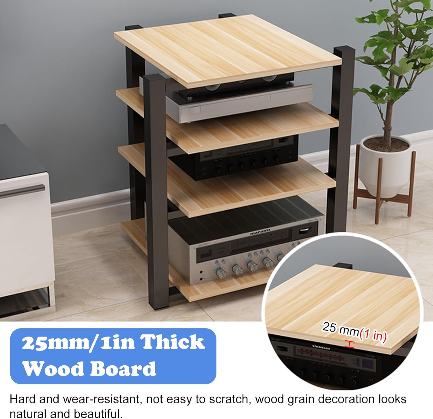 RENLXFI Home Audio Rack Stand