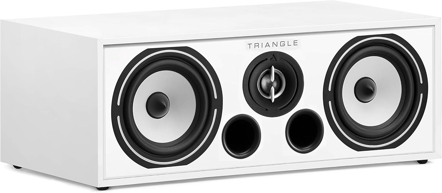 triangle - BOREA BRC1 Home Cinema Center Speaker - 2 Way - Power handling 100W - Efficiency 90 dB/W/m - Bass Reflex - 485 x 176 x 274 mm - White