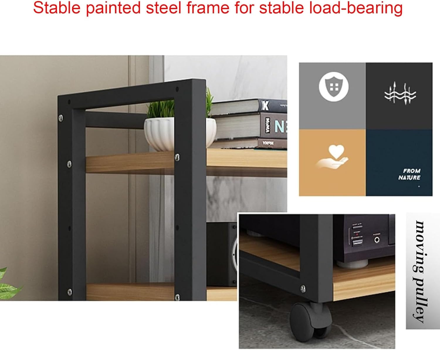 6-Tier AV Media Stand CD Player Stand