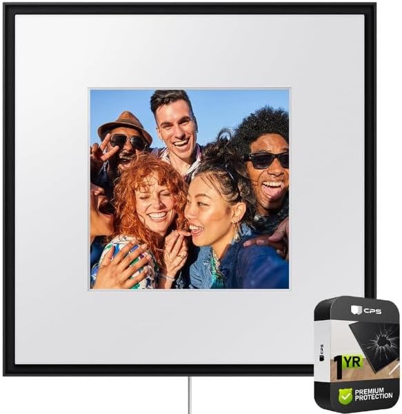 Samsung HW-LS60D/ZA Photo Music Frame Smart Speaker Dolby Atmos with Q-Symphony 2024 Bundle with 1 YR CPS Enhanced Protection Pack