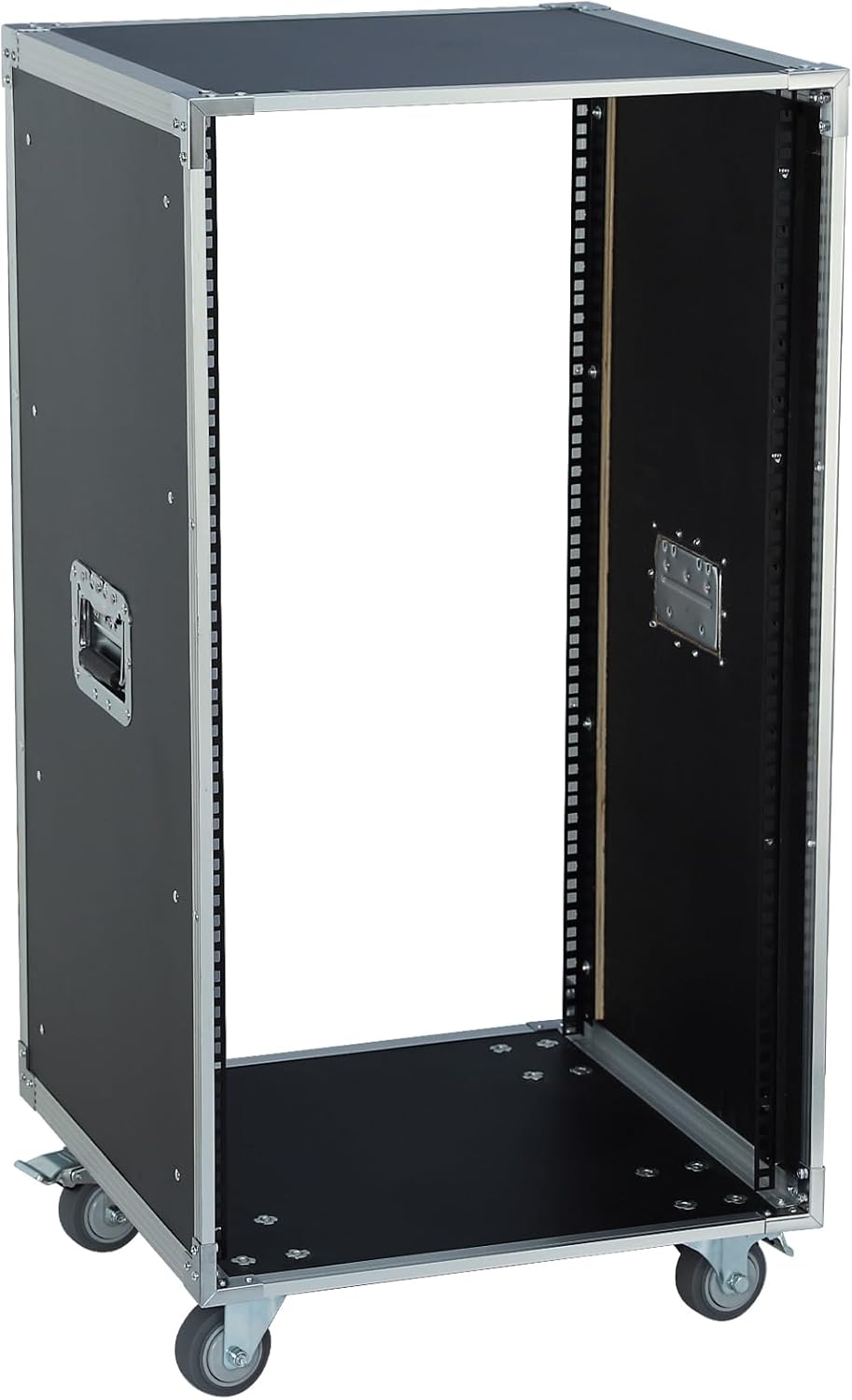 WikrOck AV Gear Rack 20U Home Audio & Video Stage Stereo Equipment Storage Cabinet Stand On Wheels - 20U 19in Server IT Network Data Devices Storage Rack Cabinet - SC01-20U