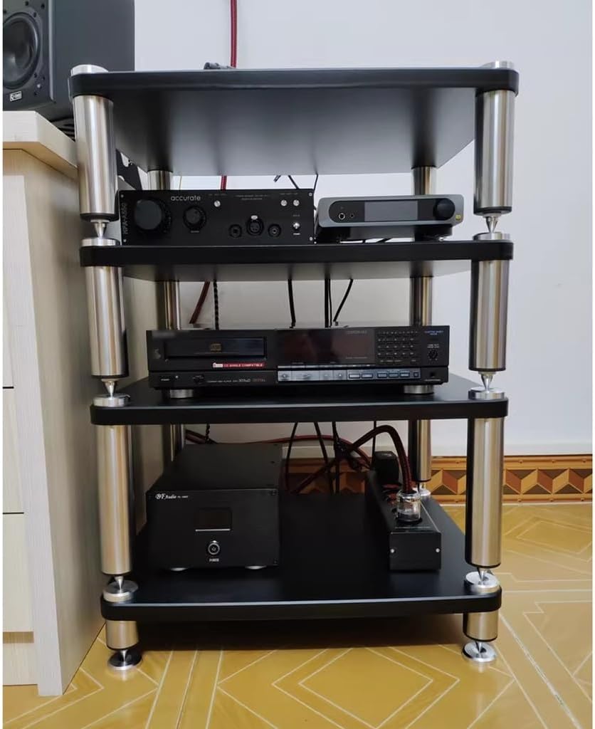 4-Tier Audio Stand Shelf
