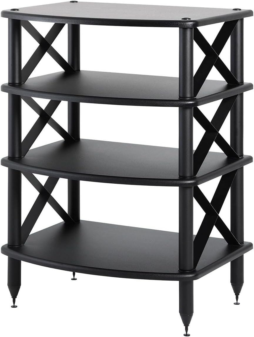 Pangea Audio Vulcan X Four Shelf Audio Rack Media Stand