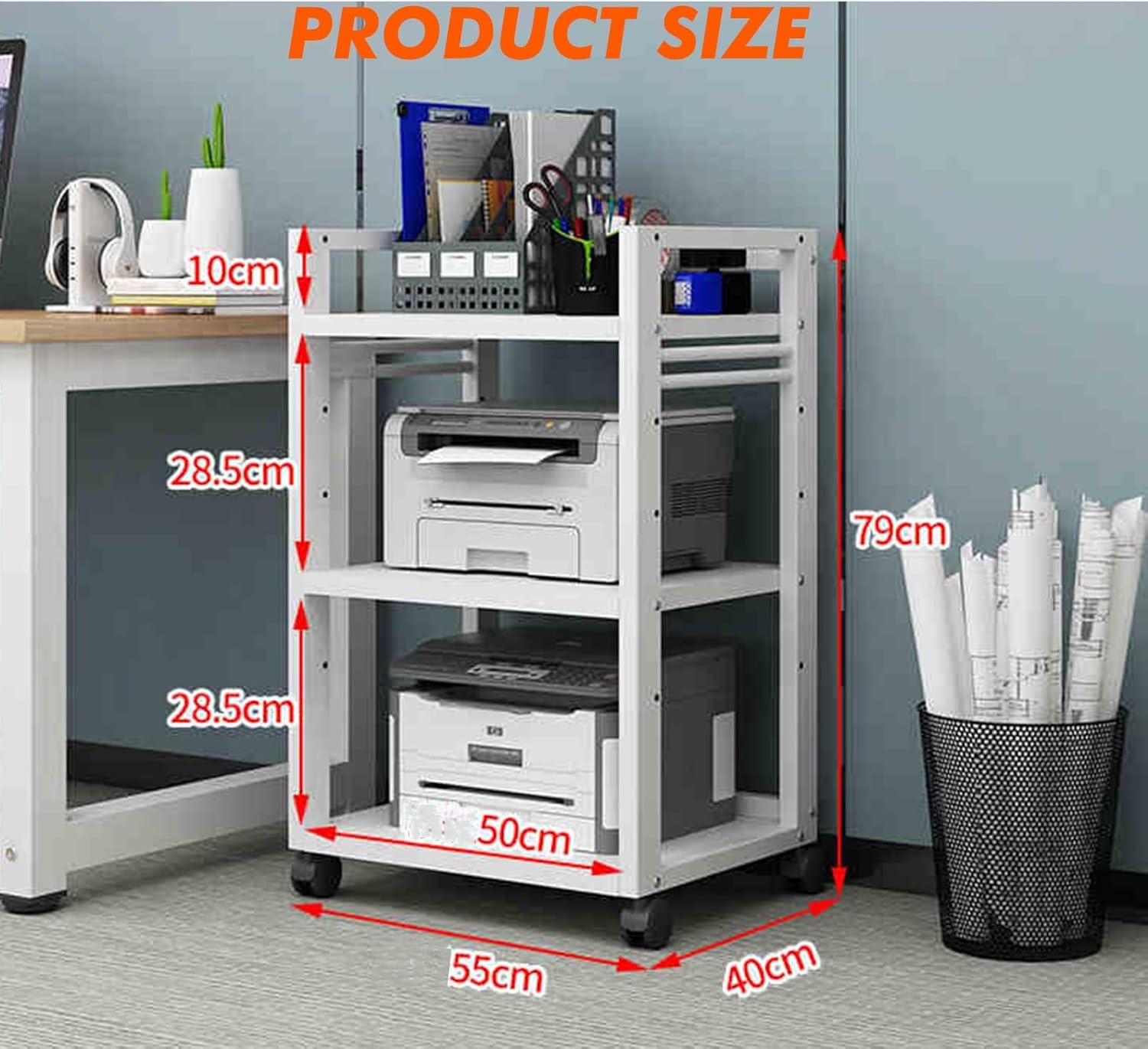 YLQFGUVWK 3 Tier AV Media Cabinet Stand Component Cabinet