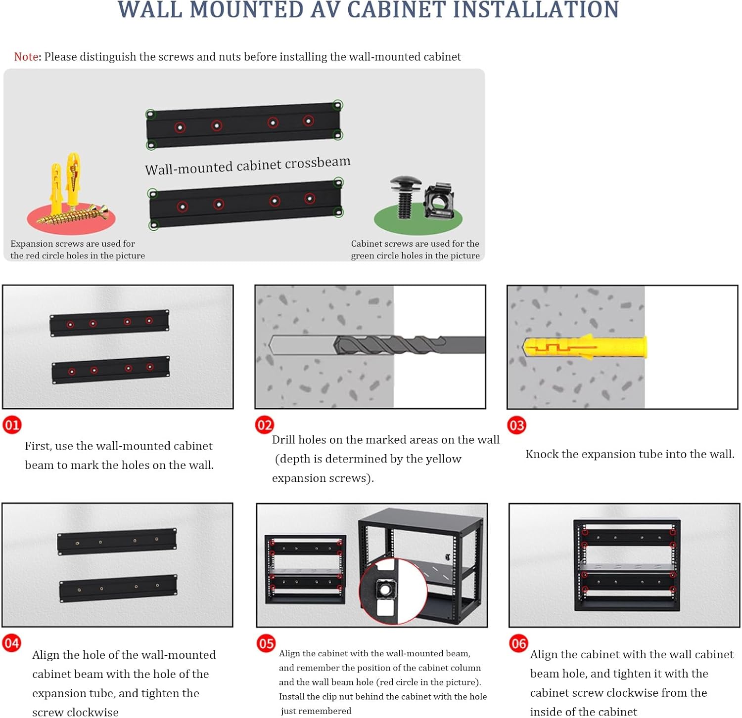 JIAOCKJIAO Wall Mounted AV Media Stand