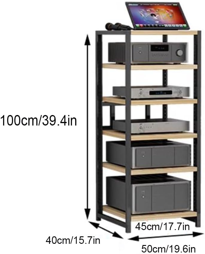 BIUBPW Media Storage Stand for Audio Amplifier HiFi Stereo Power Amplifier