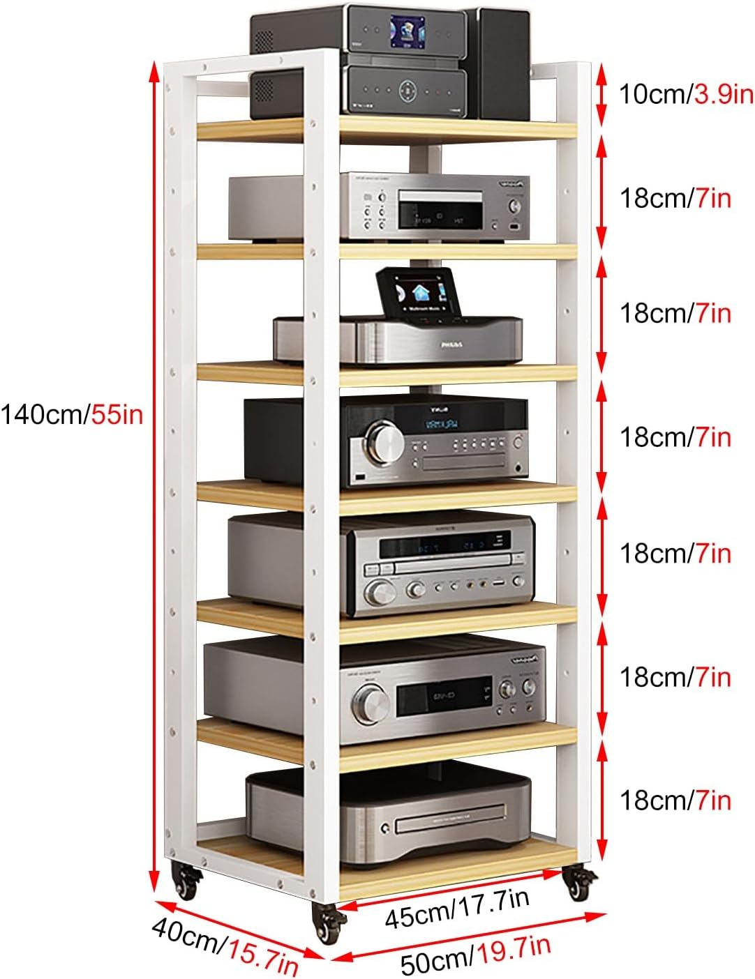 OVZXSD 7-tier Av Media Stand