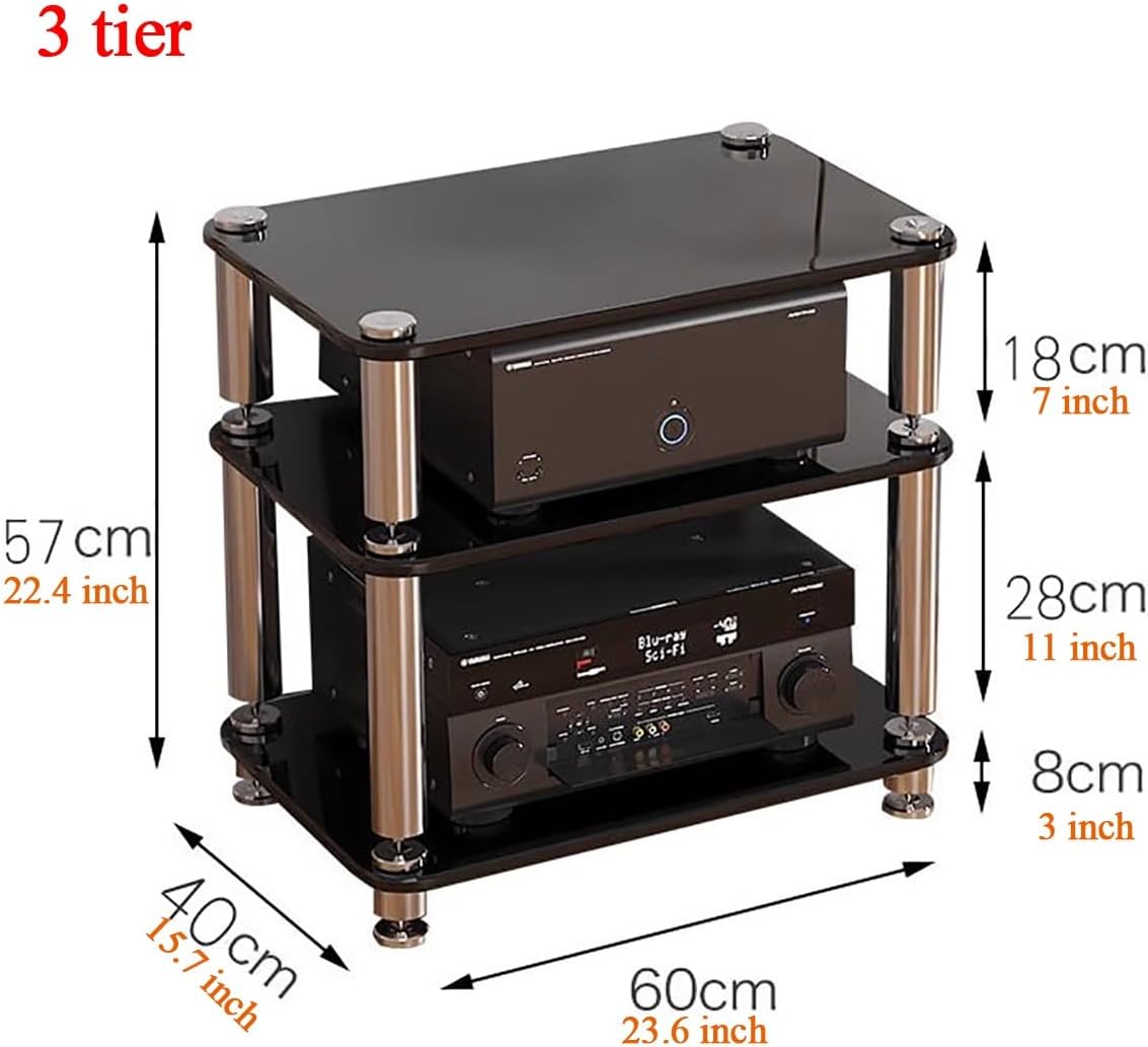 1 2 3 4 Tier Small Stereo Cabinet Media Stands For Living Room