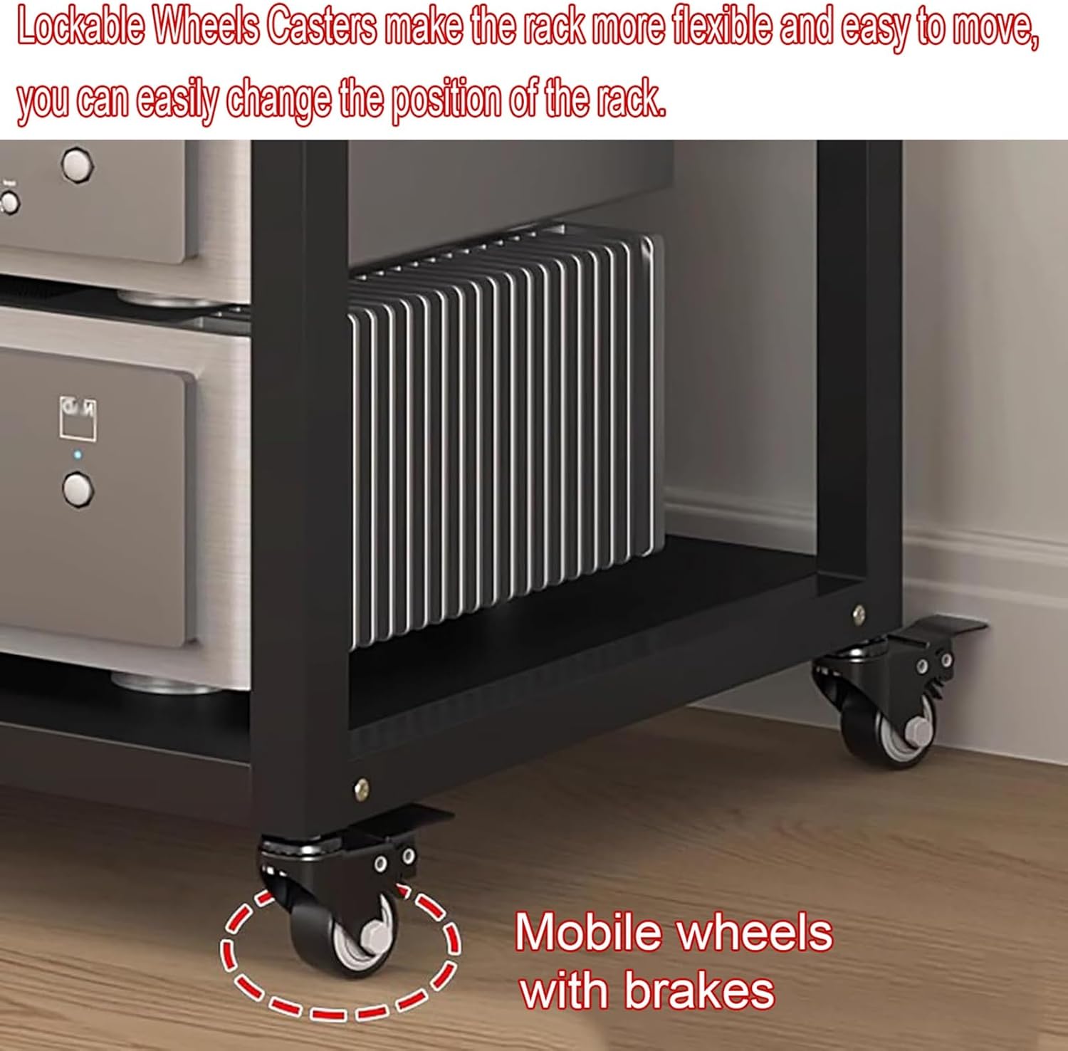 XingLi Movable Audio Video Components Cabinet