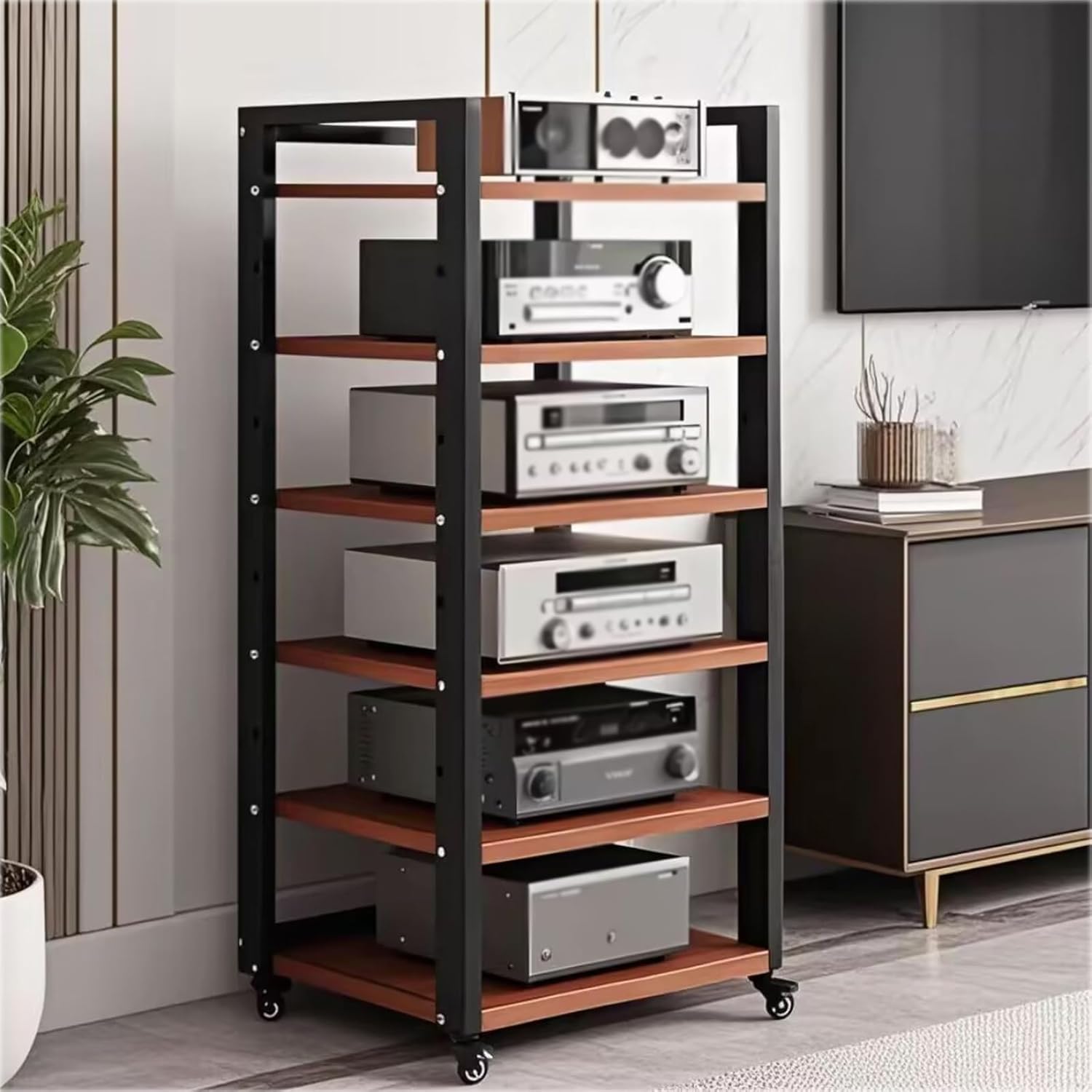 YDEHUEAD 6 Tier Audio Rack Tower