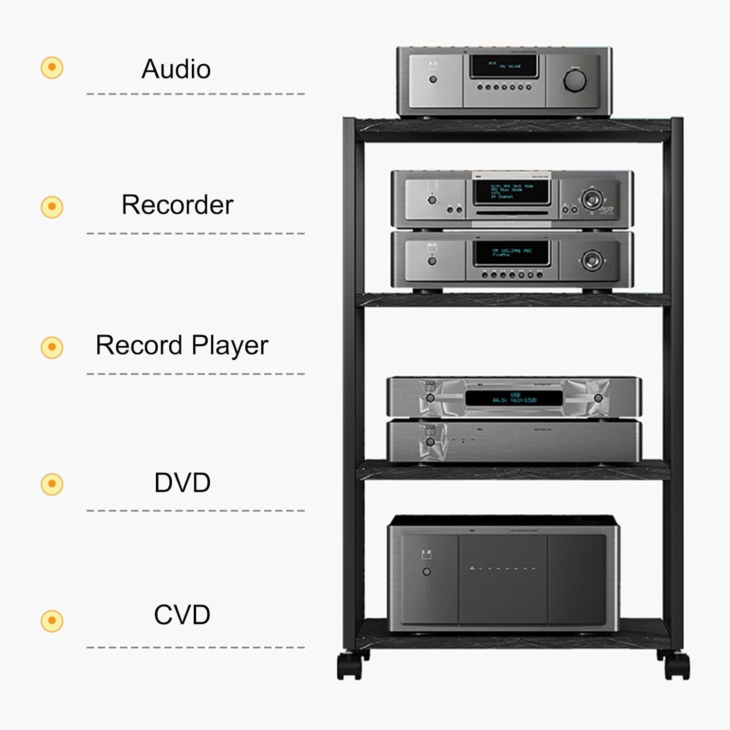 Mobile AV Media Stand
