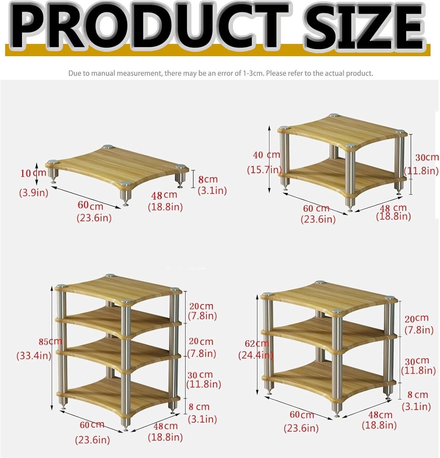 Diodceraic 1/2/3/4 Tier av Media Stand