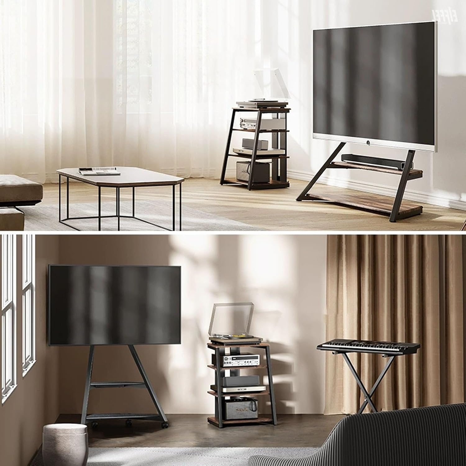 HOLGVE 4 Tier Video Media Stand