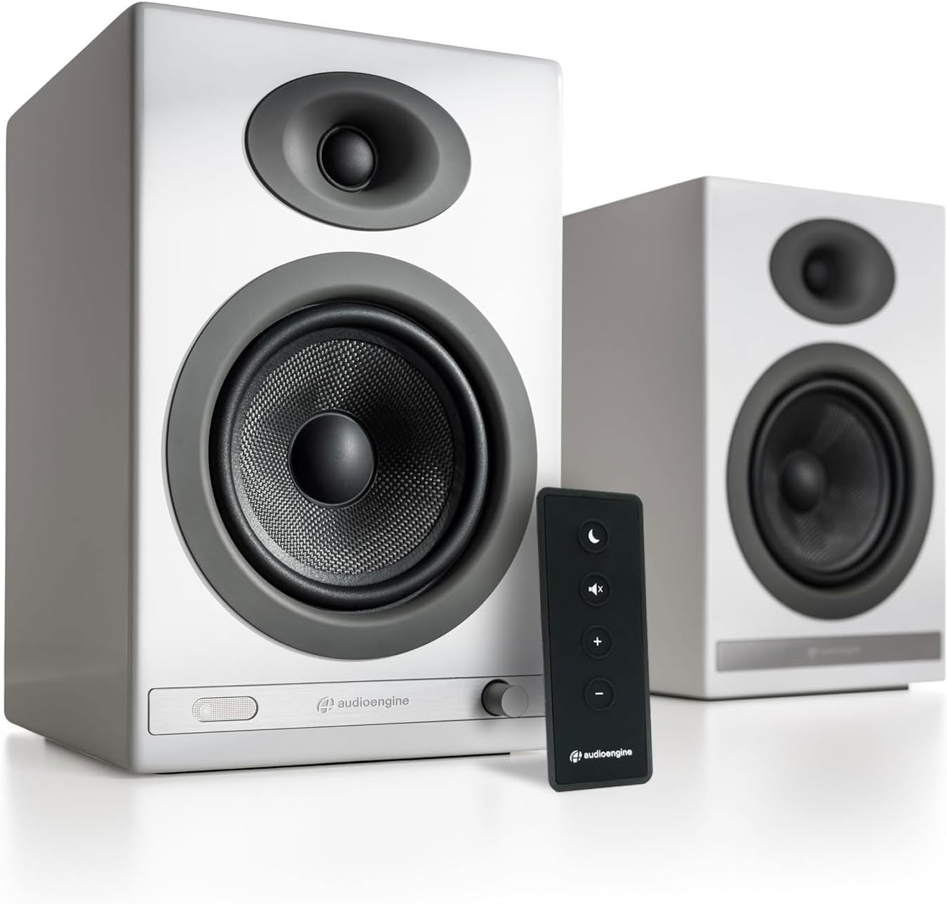 Audioengine HD5 Premium Powered Speakers | 150W Audiophile-Grade Bluetooth 5.0 with aptX HD | Built-in 24-Bit DAC | Real Wood Veneer | Bookshelf Speakers for Home Audio