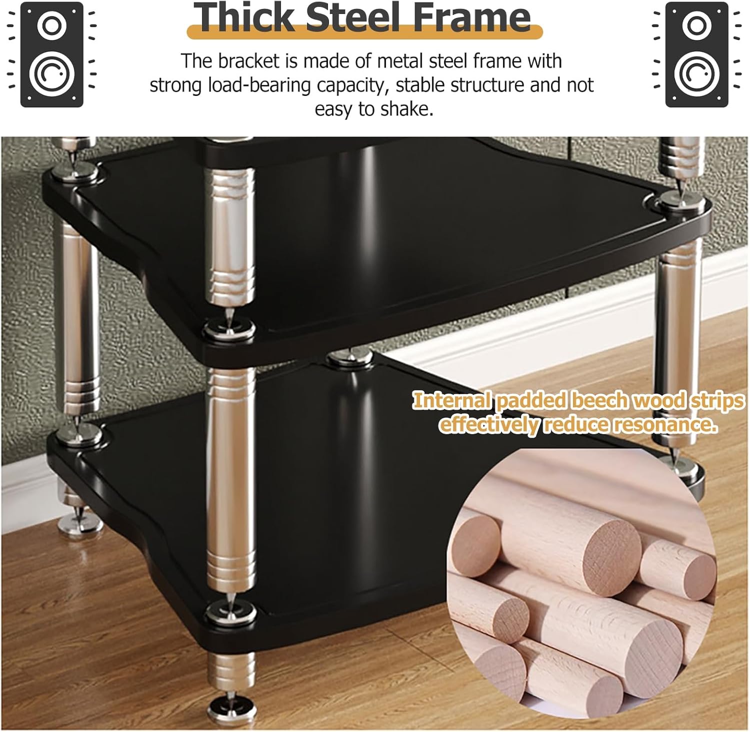 Heavy Duty Audio Component Rack