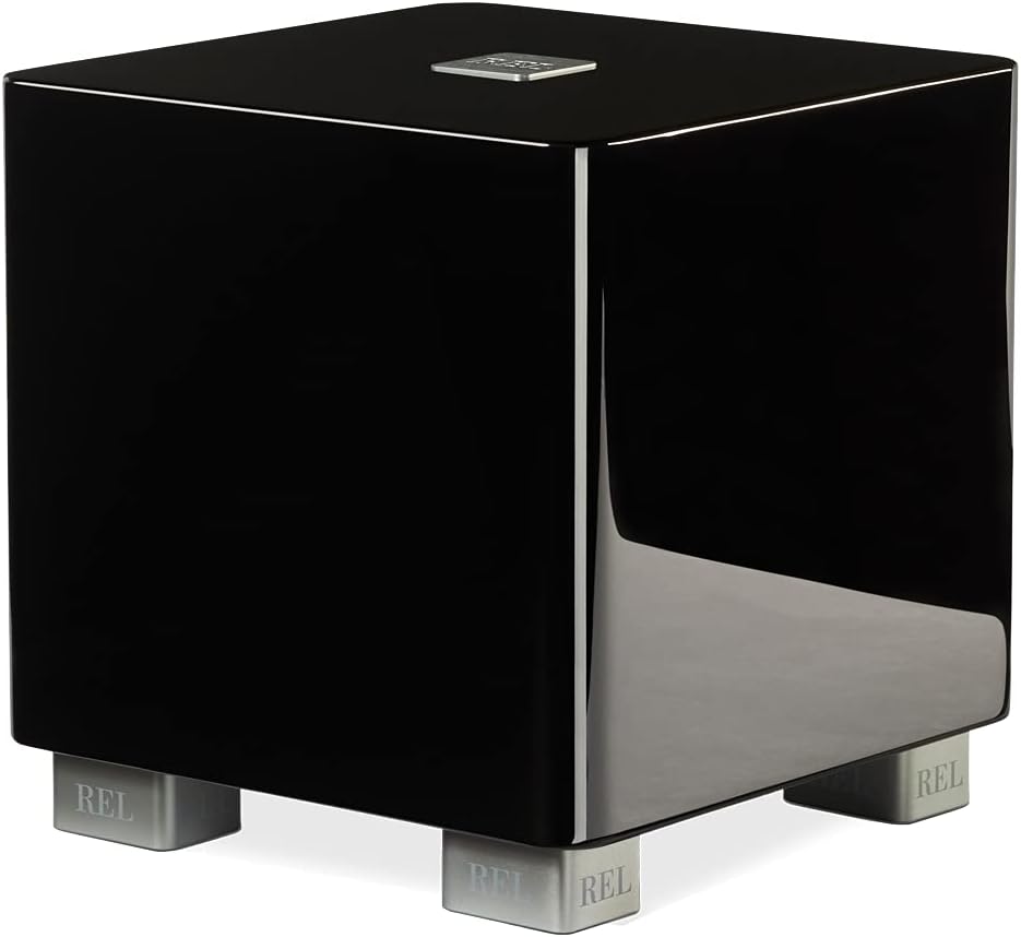 REL T/5x 8-Inch Powered Subwoofer Compact Sealed Design with Class AB Amplifier