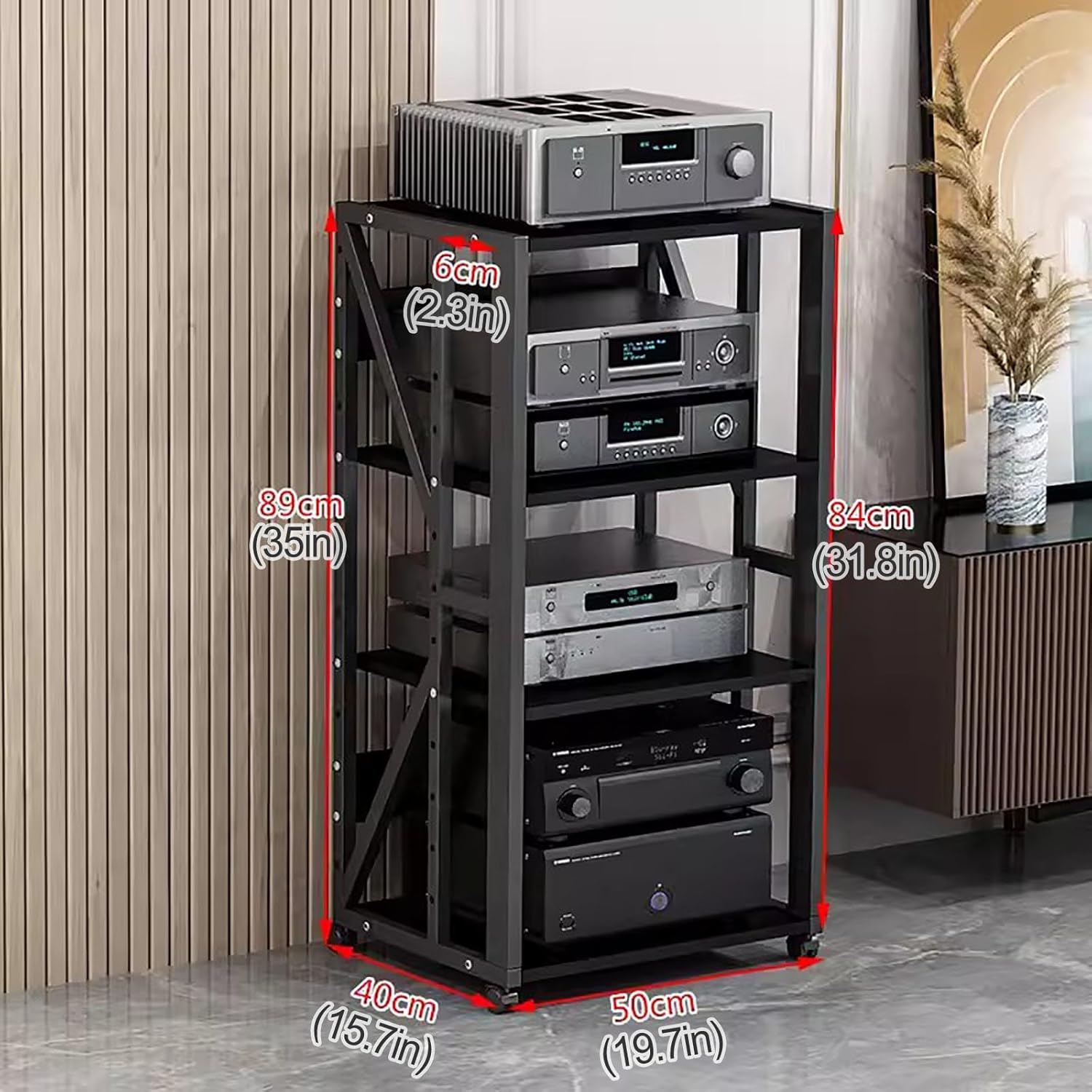 YLLFFLL Mobile Home Entertainment Stand Stereo System