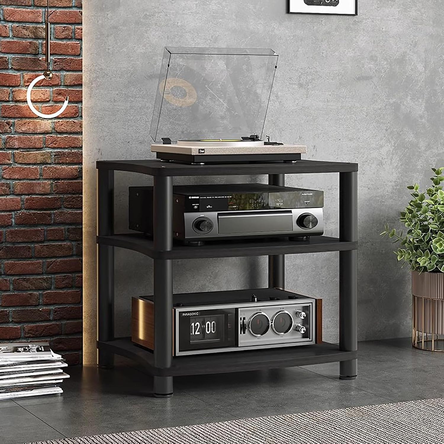 3/4-Tier Media Stand Audio/Video Component Cabinet