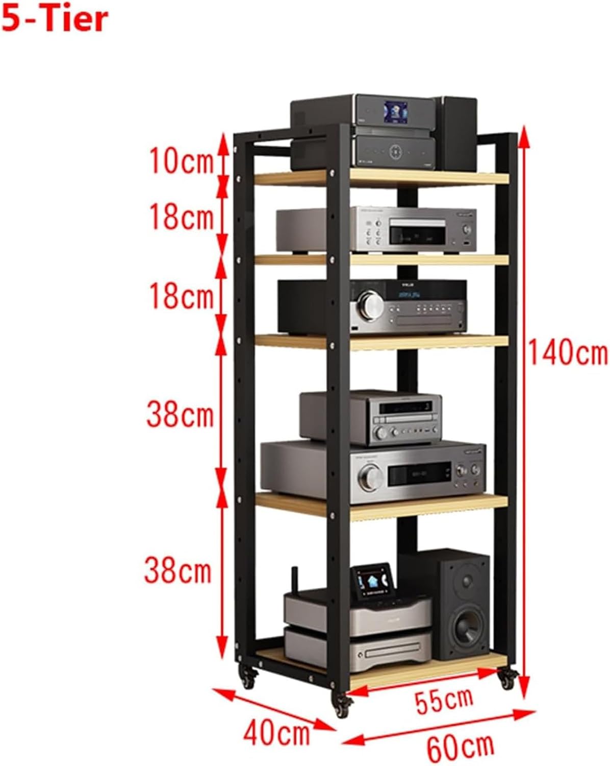 7/6/5-Tier AV Media Stand CD Player Stand