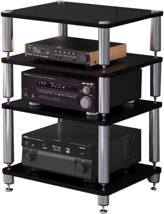 4-Tier Audio Stand Shelf