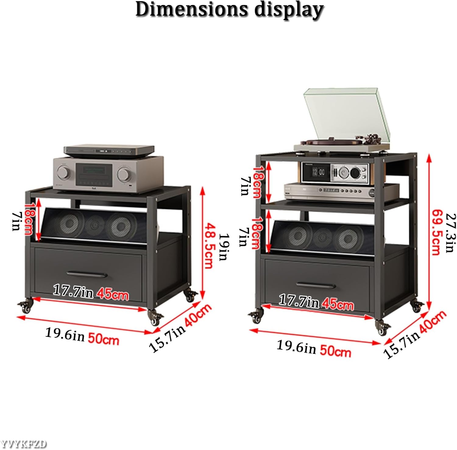 WUHUQN Media Stand Audio-Video Media Stand