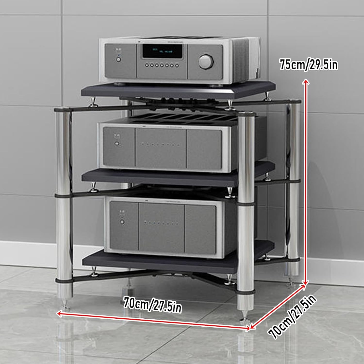 LYXWGRZD 1/2/3/4-Tier Media Stand