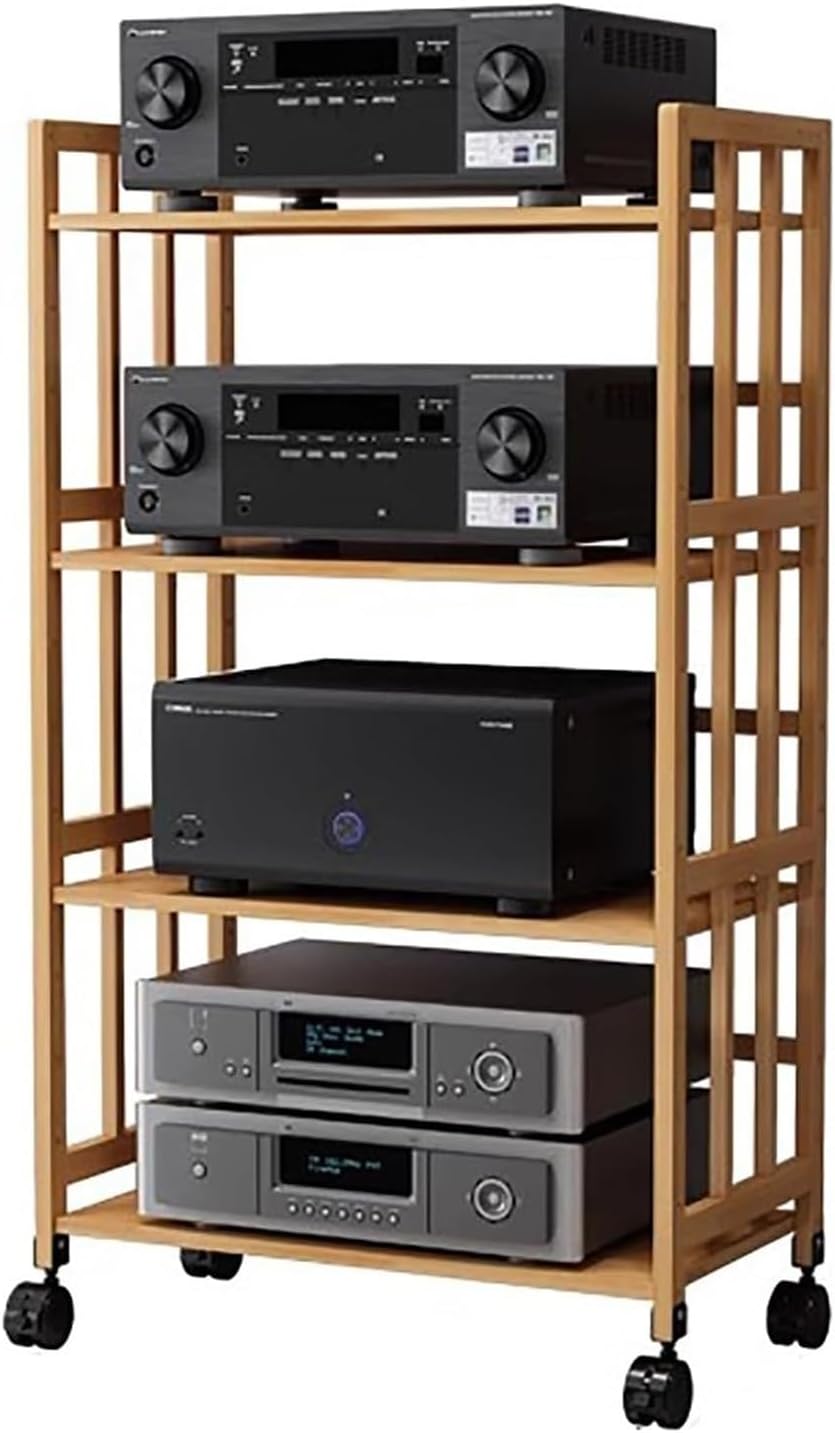 Large Capacity Stereo Racks and Stands with Wheels