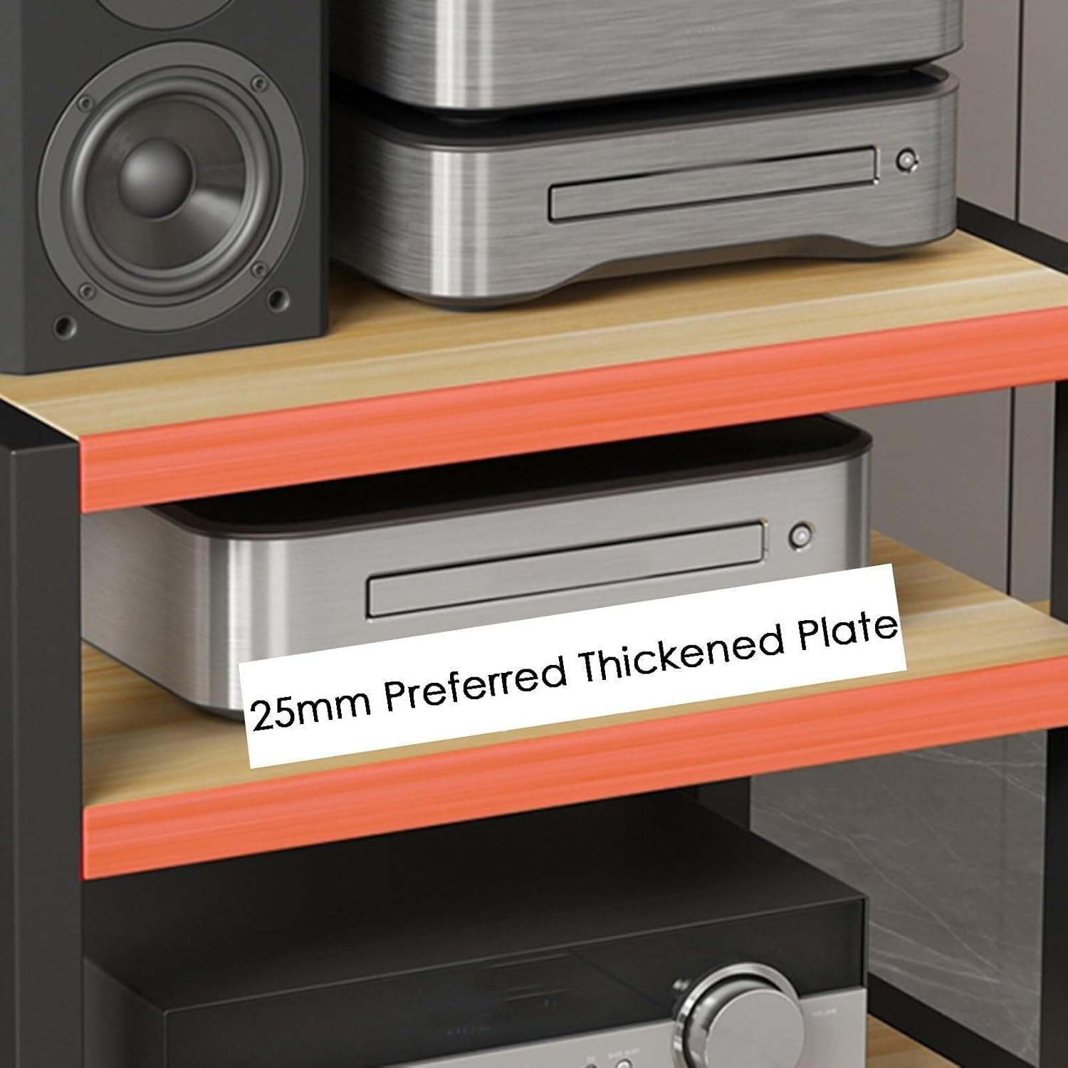 3-Tier Desktop AV Media Rack