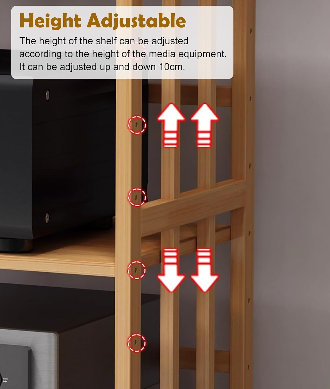 Blazea Audio Video Shelving Stand Space Saving
