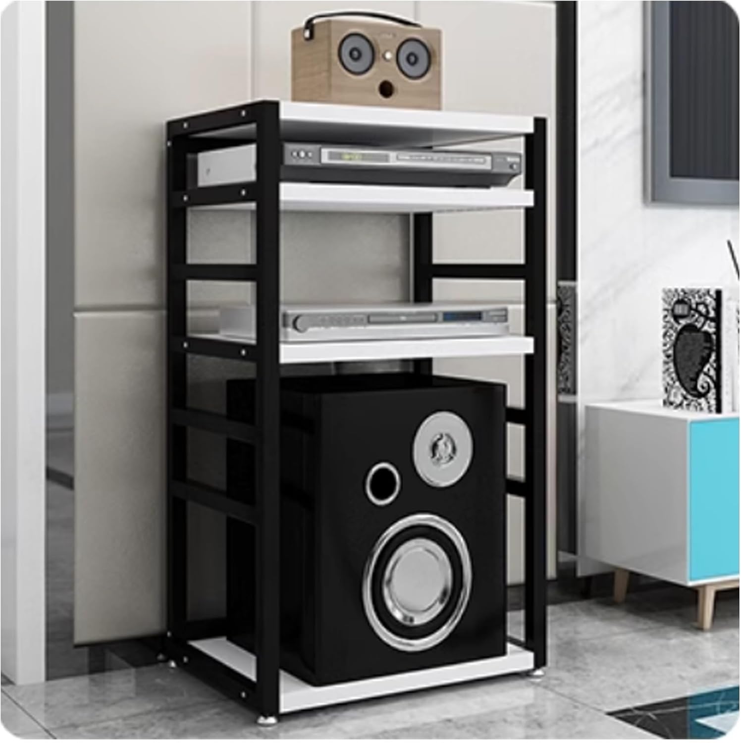 Open AV Media Cabinet - Audio Rack & Stereo Stand for Living Room