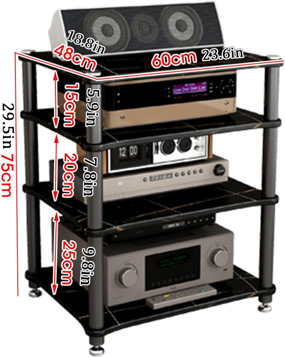 WUHUQN Audio Rack