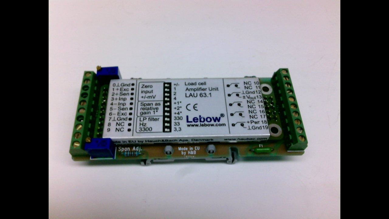 Lebow 7528-220 Load Cell Amplifier Unit 12-28V Dc
