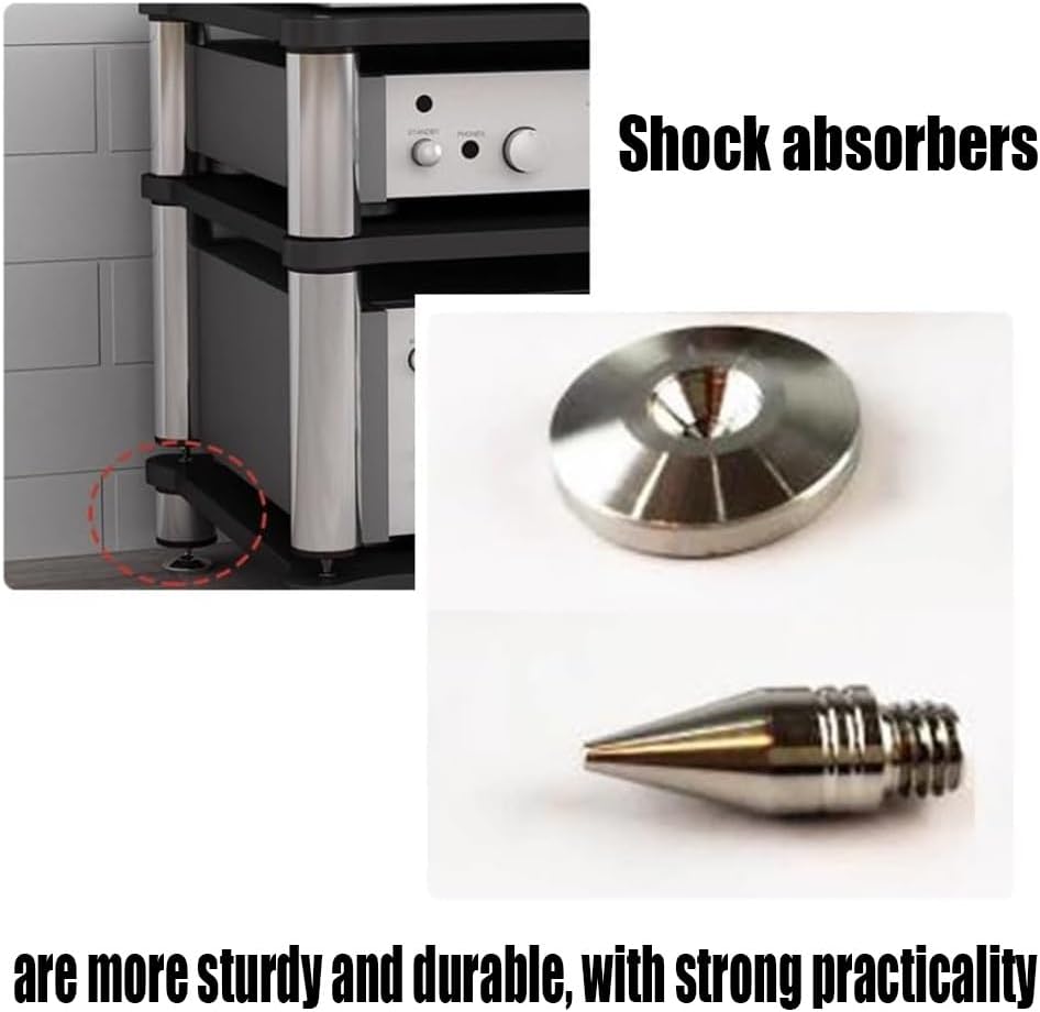 KGPGNYMYHA Stereo Component Cabinet Freestanding AV Media Stand Stereo Rack Living Room Audio-video Shelving Record Player Stand AV Cabinet(Brown