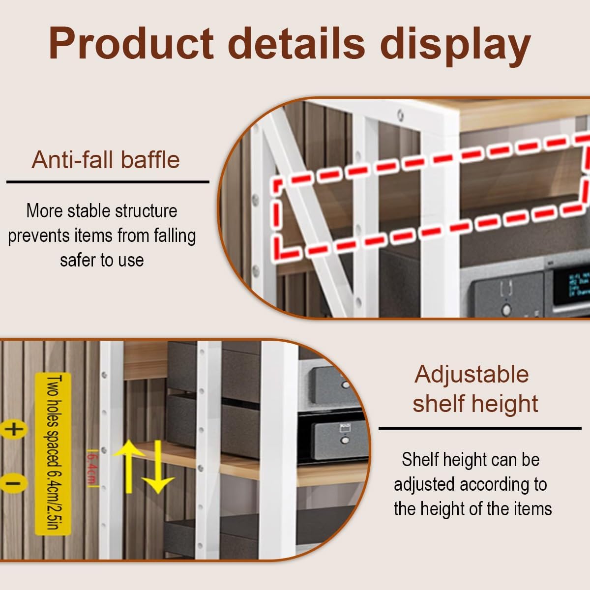 JDPYURV 3/4 Tier Audio-Video Media Stand