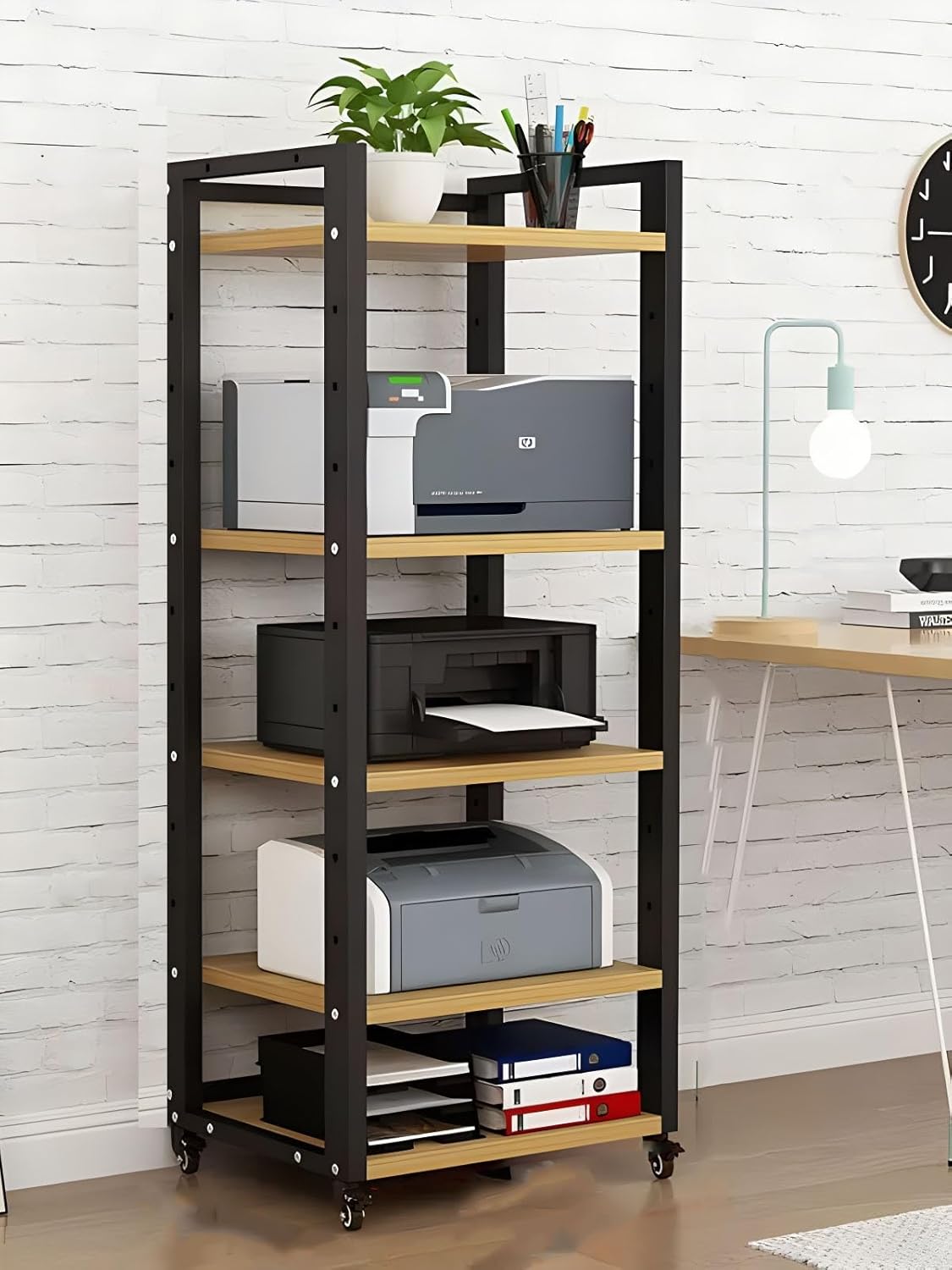 SRNSAEB Media DVD CD Player Stand Audio Rack 4 5 6 7 Layers