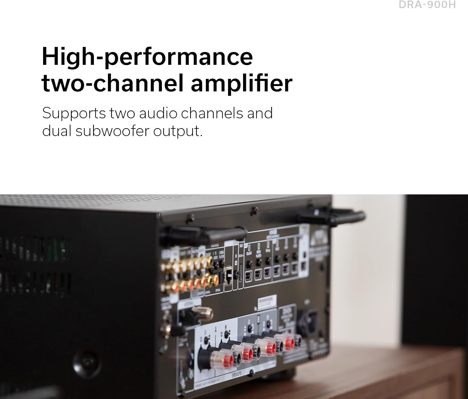 Denon Receiver DRA-900H - 2-Channel Stereo Network Receiver (2023 Model) - 100W/Ch. Hi-Fi Amplification