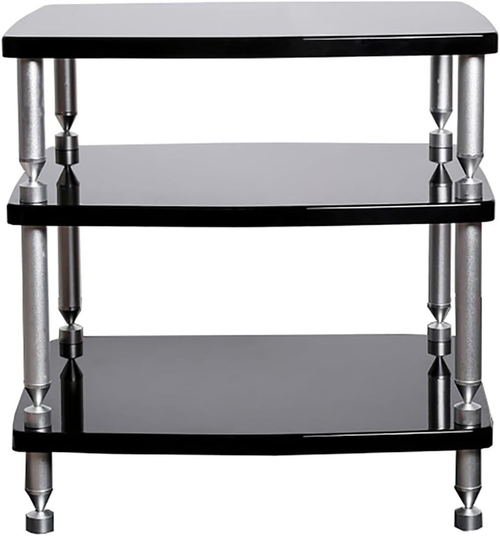 ZGNMK Stereo Stand Record Player Console Cabinet Corner Rack Entertainment Center with Shelves