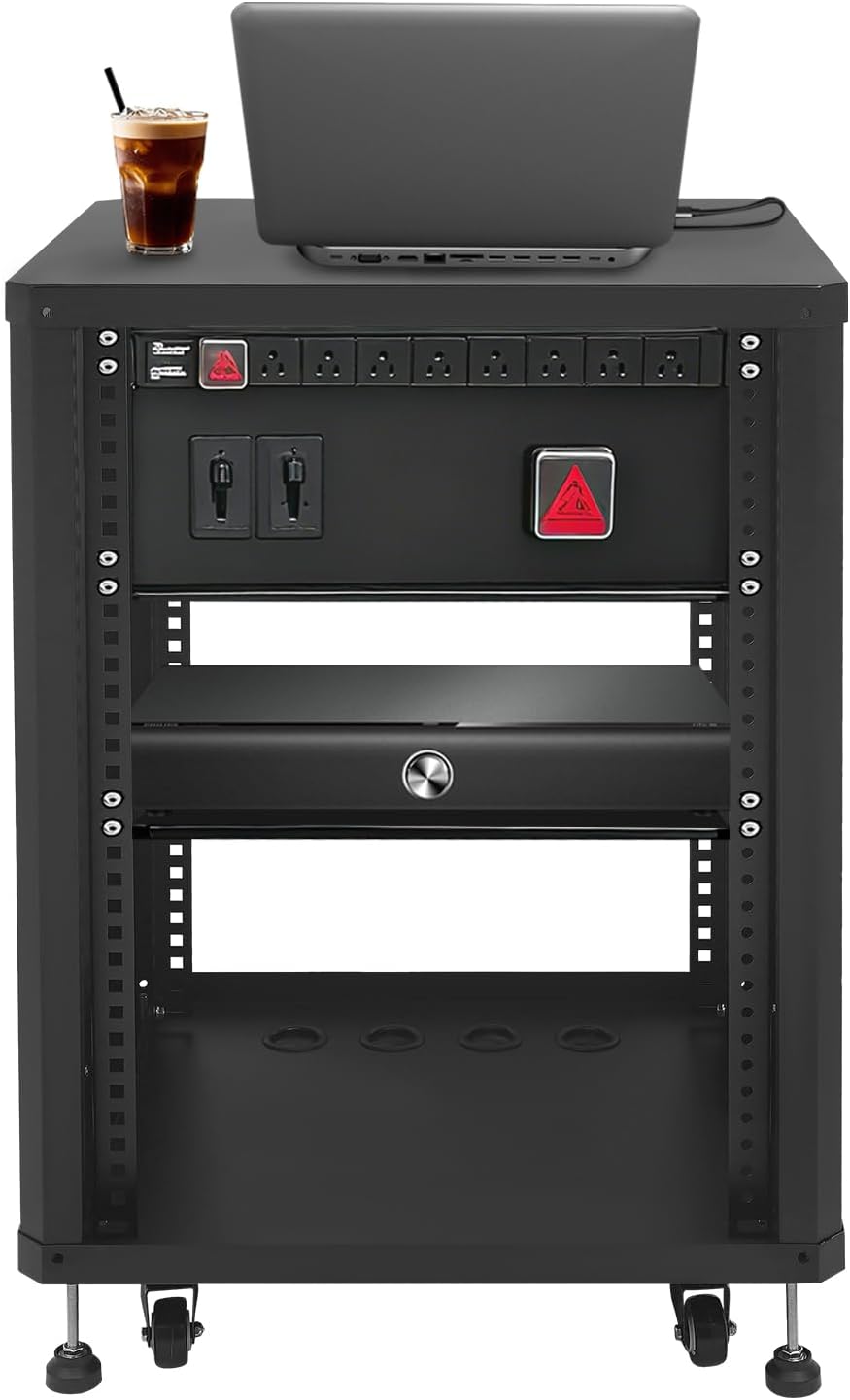 Sootvp 15U DJ Equipment Rack