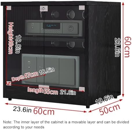 Media Storage Cabinet with Door