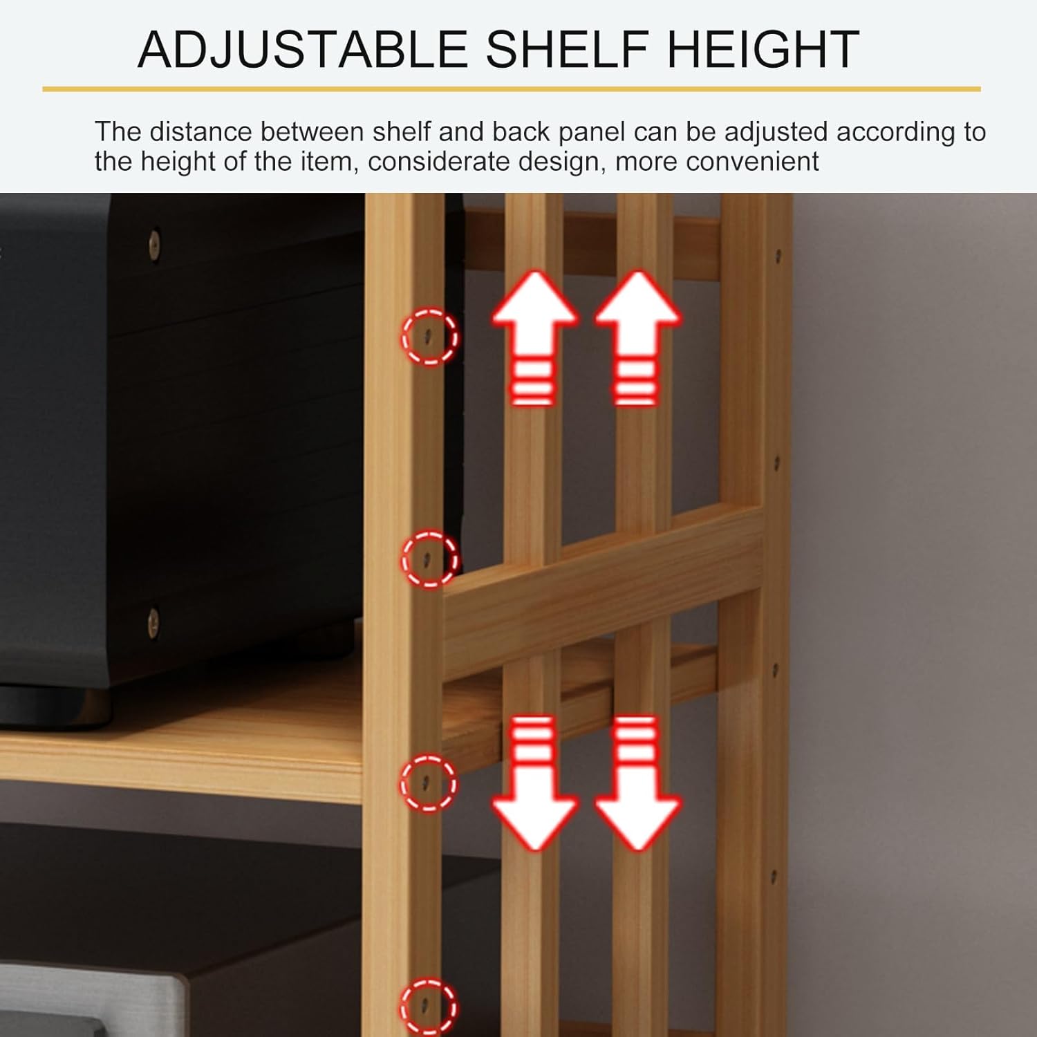 DLYZAYE Height-Adjustable Modern AV Media Stand