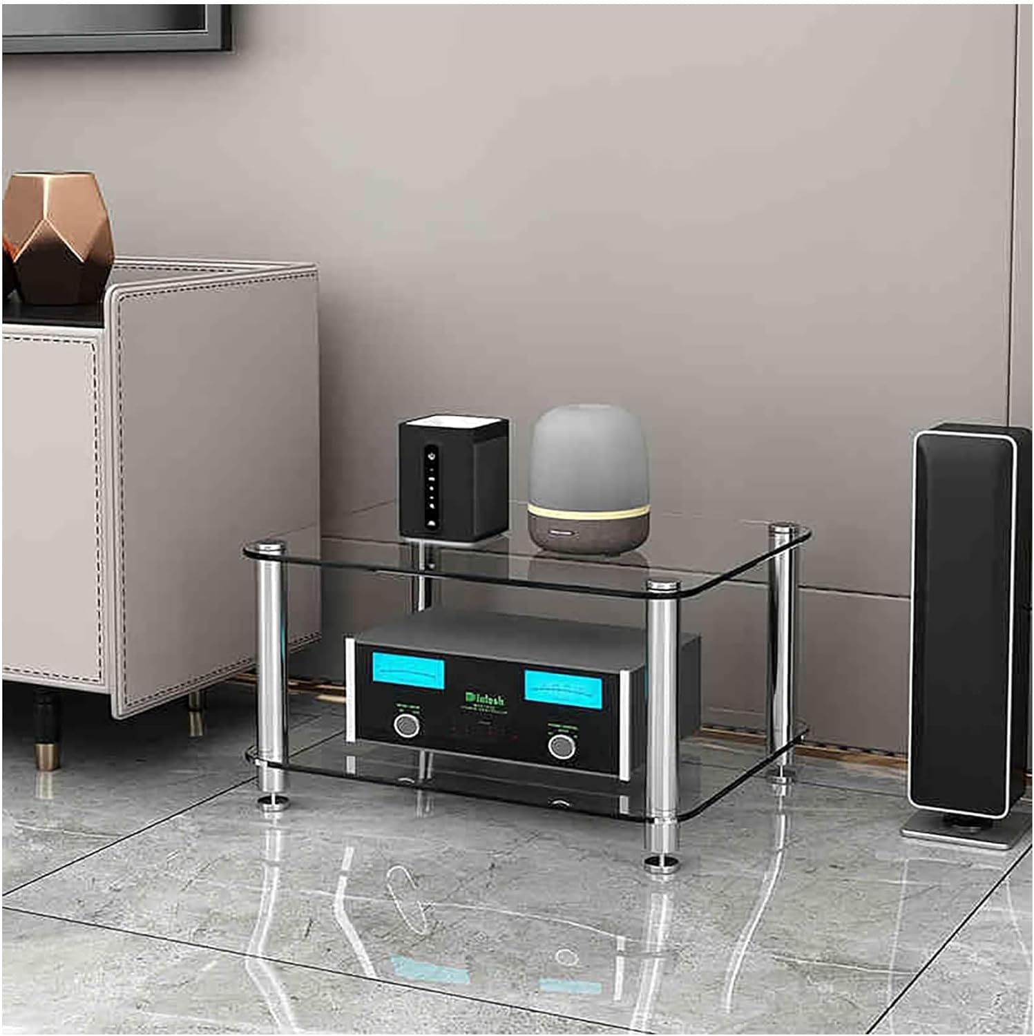 4-Tier AV Media Stand