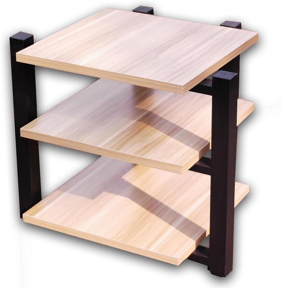 BIUBPW Open AV Cabinet Media Stand Audio Video Component Cabinet