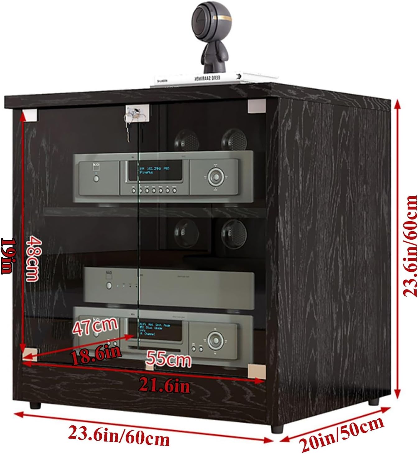 Shelves Heavy Duty 2/3Tier Shelves Audio Video Media Stand Cabinet